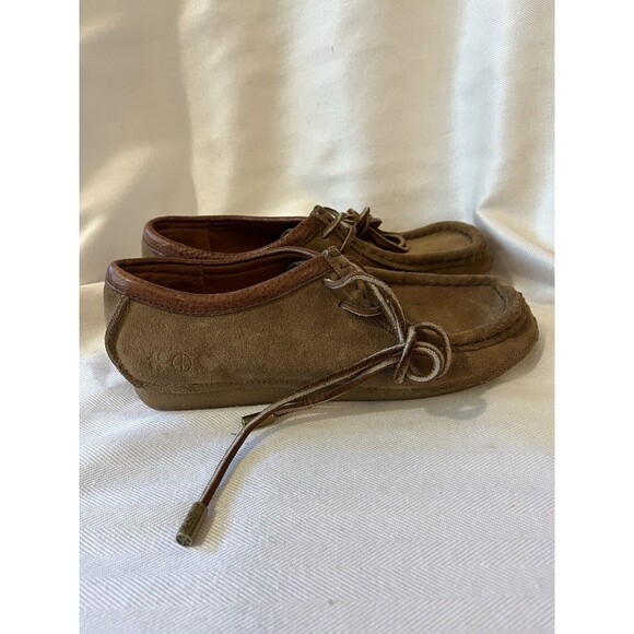 Lucky Brand Original Brown Leather Suede Gum Sole Chukka Shoes,‎ Women Size 6.5 - Picture 4 of 13